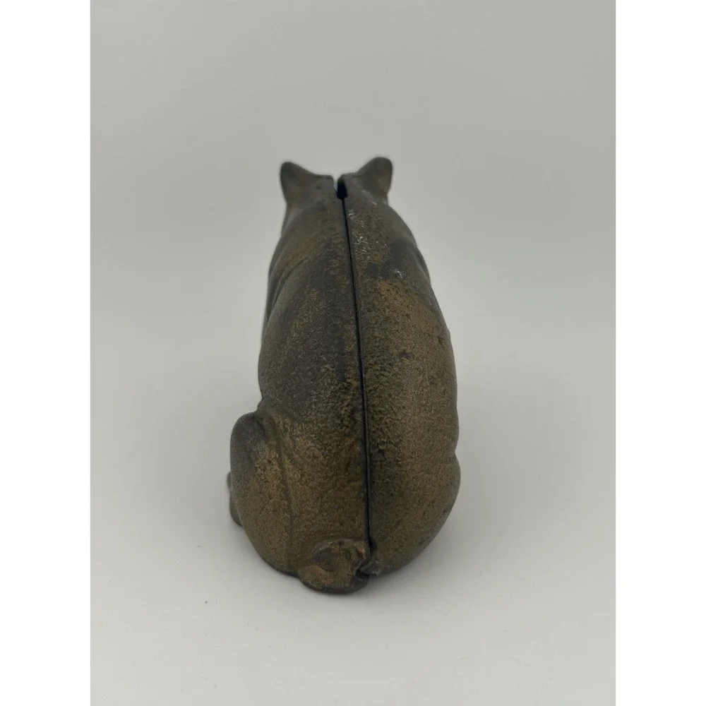 Vintage Cast‎ Iron Pig Piggy Bank